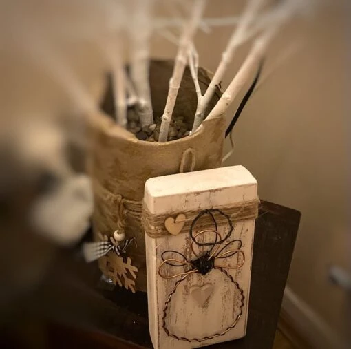 Wire Angel, Christmas Angel Decoration, Christmas Decoration, Ceramic Love Heart -Christmas Homeware & Accessories Shop featureditemlargei 2147