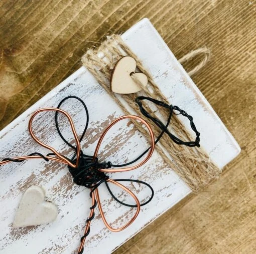 Wire Angel, Christmas Angel Decoration, Christmas Decoration, Ceramic Love Heart -Christmas Homeware & Accessories Shop featureditemlargei 2148