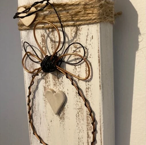 Wire Angel, Christmas Angel Decoration, Christmas Decoration, Ceramic Love Heart -Christmas Homeware & Accessories Shop featureditemlargei 2151