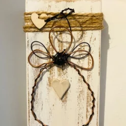 Wire Angel, Christmas Angel Decoration, Christmas Decoration, Ceramic Love Heart -Christmas Homeware & Accessories Shop featureditemlargei 2152