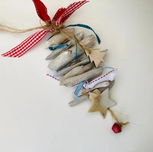 Driftwood Christmas Hanger, Christmas Hanger, Home Decor, Handmade Pottery -Christmas Homeware & Accessories Shop featureditemlargei 2180
