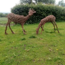 Willow Deer, Fawn, Baby, Reindeer, Garden Sculpture, Christmas, Eco-friendly Art 5 Willow Deer, Fawn, Baby, Reindeer, Garden Sculpture, Christmas, Eco-friendly Art -Christmas Homeware & Accessories Shop featureditemlargei 2184