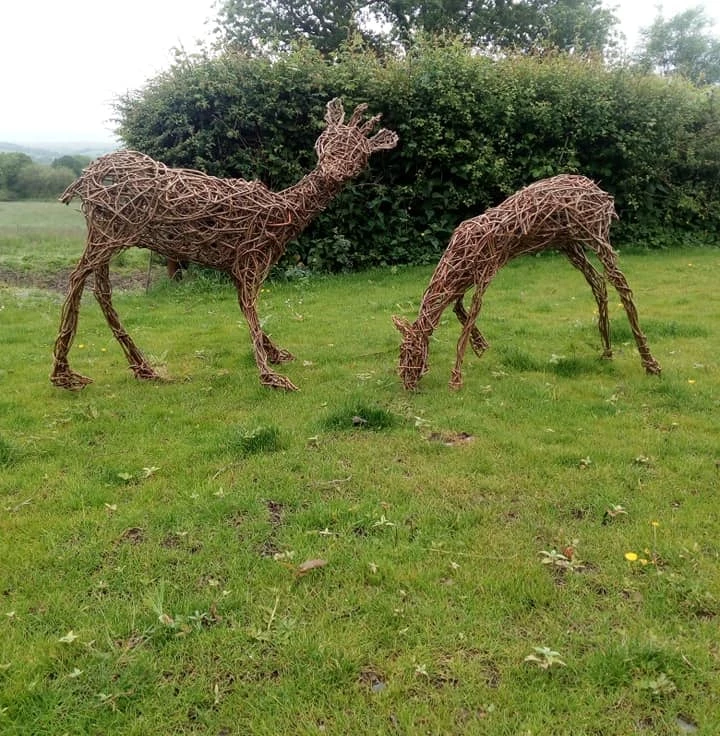Willow Deer, Fawn, Baby, Reindeer, Garden Sculpture, Christmas, Eco-friendly Art 3 Willow Deer, Fawn, Baby, Reindeer, Garden Sculpture, Christmas, Eco-friendly Art - Image 3