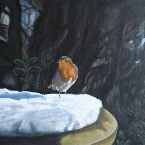 "Our Christmas Friend" Original Acrylic Painting