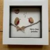 Grandma Christmas Gift, Pebble Artwork Christmas Frame, Xmas Gift For Granny, Xm