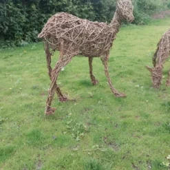 Willow Deer, Doe, Adult, Reindeer, Garden Sculpture, Christmas, Eco-friendly Art -Christmas Homeware & Accessories Shop featureditemlargei 2203