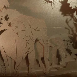 Elephant Shadow Lightbox - Elephant Lightbox - 3D Picture - Christmas Gift -Christmas Homeware & Accessories Shop featureditemlargei 2211