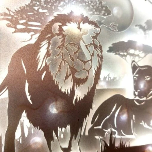 Lion Shadow Lightbox - Lion Lightbox - 3D Picture - Christmas Gift - Shadowbox -Christmas Homeware & Accessories Shop featureditemlargei 2215