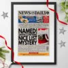 Personalised Newspaper Christmas Gift