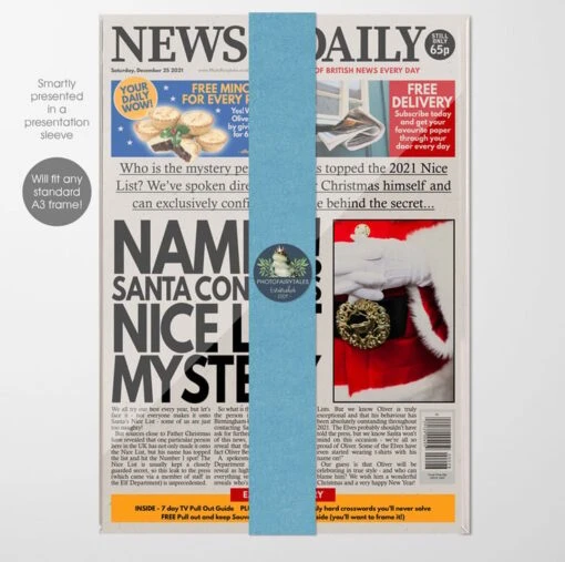 Personalised Newspaper Christmas Gift -Christmas Homeware & Accessories Shop featureditemlargei 2222