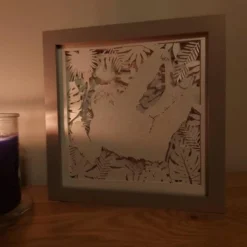 Sloth Shadow Lightbox - Shadowbox - Light Box - 3d Picture - Christmas Gift -Christmas Homeware & Accessories Shop featureditemlargei 2226