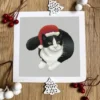 Christmas Cat Art Print