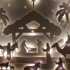 Christmas Nativity Shadow Lightbox - Shadowbox - Light Box - 3d Picture -Christmas Homeware & Accessories Shop featureditemlargei 2275