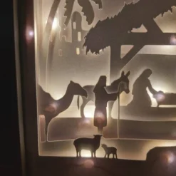 Christmas Nativity Shadow Lightbox - Shadowbox - Light Box - 3d Picture -Christmas Homeware & Accessories Shop featureditemlargei 2276