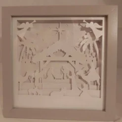 Christmas Nativity Shadow Lightbox - Shadowbox - Light Box - 3d Picture -Christmas Homeware & Accessories Shop featureditemlargei 2279