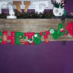 Merry Christmas Felt Banner - Hand-stitched Christmas Garland -Christmas Homeware & Accessories Shop featureditemlargei 2283
