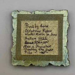 Christmas Robin - Tiny PRINT In A Sparkling Frame, Gift Or Decoration -Christmas Homeware & Accessories Shop featureditemlargei 2292