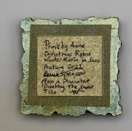 Christmas Robin - Tiny PRINT In A Sparkling Frame, Gift Or Decoration -Christmas Homeware & Accessories Shop featureditemlargei 2292