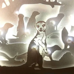 Meerkat Shadow Lightbox - Meerkat Lightbox - 3D Picture - Christmas Gift -Christmas Homeware & Accessories Shop featureditemlargei 2302