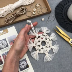 Macram Kit - Christmas Decorations. Learn How To Make A Set Of EIGHT Snowflakes -Christmas Homeware & Accessories Shop featureditemlargei 2356