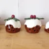 Christmas Pudding Ceramic Tealight Holders