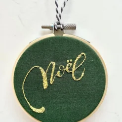 FULL KIT - Festive Embroidery Kit, Needlepoint, Beginners Embroidery, Christmas -Christmas Homeware & Accessories Shop featureditemlargei 2394