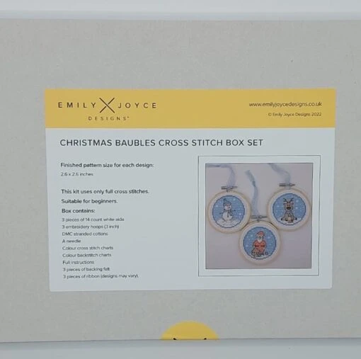 Christmas Baubles Cross Stich Box Set 11 Christmas Baubles Cross Stich Box Set -Christmas Homeware & Accessories Shop featureditemlargei 2404