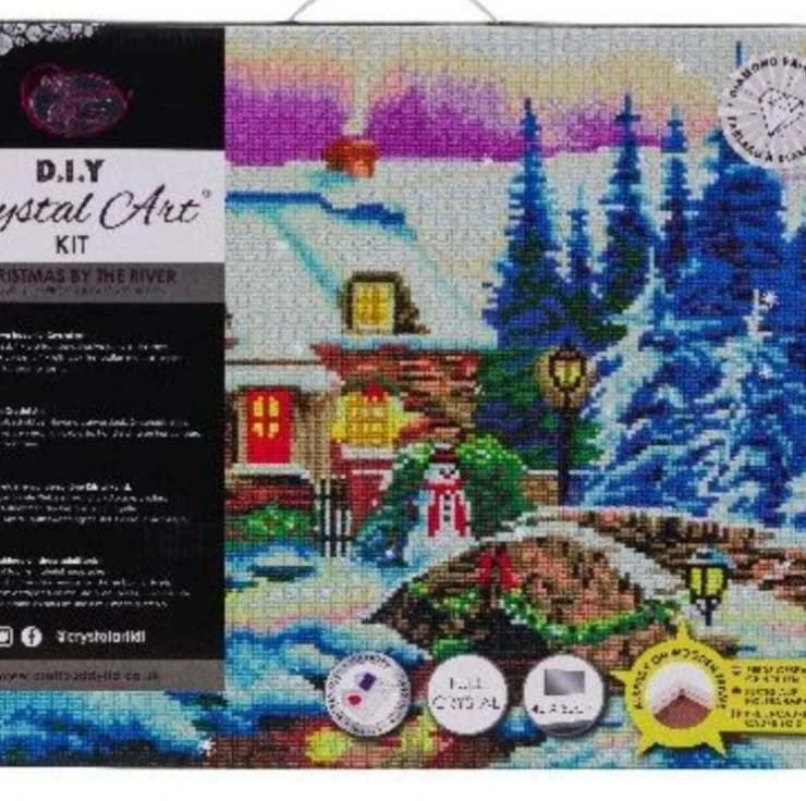 Christmas By The River Side 40x50cm Diamond Painting Kit 2 Christmas By The River Side 40x50cm Diamond Painting Kit - Image 2