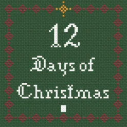 094 - Cross Stitch Pattern 12 Days Of Christmas Carol, Complete -Christmas Homeware & Accessories Shop featureditemlargei 2412