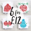 Pack Of 6 Funny Alternative Christmas Cards