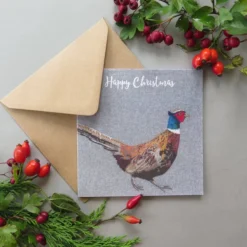 5 Christmas Cards - A Robin, Stag, Hare, Pheasant And Fox Card -Christmas Homeware & Accessories Shop featureditemlargei 2442