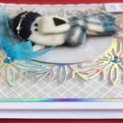 Polar Bear Christmas Card Cool Yule Xmas Polar Bear 3D Luxury Mixed Media -Christmas Homeware & Accessories Shop featureditemlargei 2451