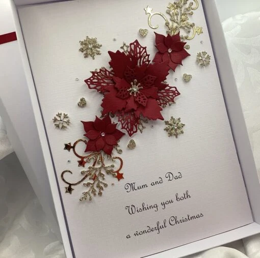 Personalised Handmade Christmas Card Gift Boxed Mum Dad Wife Daughter -Christmas Homeware & Accessories Shop featureditemlargei 2465