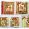 5 Christmas Cards Teddy Bear Gifts Set Of 5 Cards 3D Luxury Handmade Cards