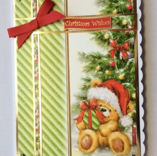 5 Christmas Cards Teddy Bear Gifts Set Of 5 Cards 3D Luxury Handmade Cards -Christmas Homeware & Accessories Shop featureditemlargei 2471