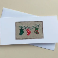 Set Of 4 Different Embroidered Christmas Cards 16 Set Of 4 Different Embroidered Christmas Cards -Christmas Homeware & Accessories Shop featureditemlargei 2479