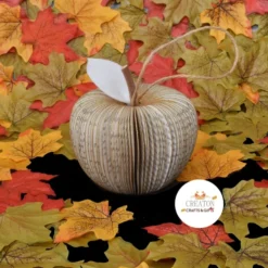 Christmas Tree Decoration - Gold Apple Made From A Book -Christmas Homeware & Accessories Shop featureditemlargei 248