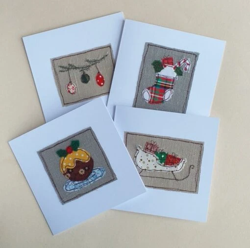 Pack Of 4 Different Christmas Cards