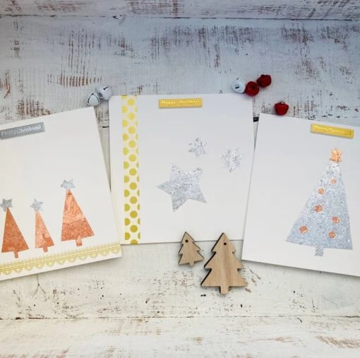 Set Of 3 Hand Made Christmas Cards, One Off Designs -Christmas Homeware & Accessories Shop featureditemlargei 2494