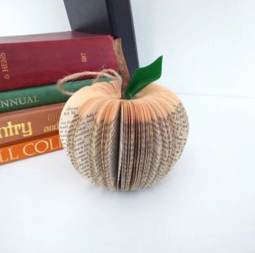 Christmas Tree Decoration - Gold Apple Made From A Book -Christmas Homeware & Accessories Shop featureditemlargei 250