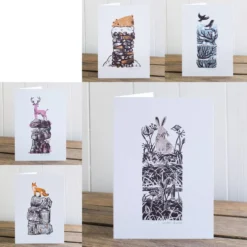 Winter Drifts Cards Set Of All Five Designs, Christmas Cards, Blank Inside