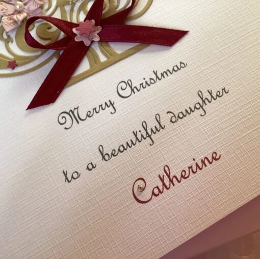 Handmade Personalised Christmas Card Gift Boxed Daughter Granddaughter Wife Mum -Christmas Homeware & Accessories Shop featureditemlargei 2520