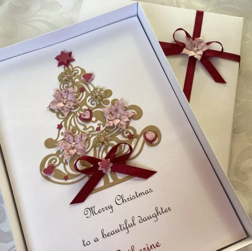 Handmade Personalised Christmas Card Gift Boxed Daughter Granddaughter Wife Mum -Christmas Homeware & Accessories Shop featureditemlargei 2527