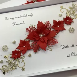 Personalised Christmas Card Gift Boxed For Wife Mum Daughter Granddaughter