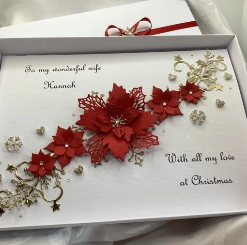 Personalised Christmas Card Gift Boxed For Wife Mum Daughter Granddaughter -Christmas Homeware & Accessories Shop featureditemlargei 2537