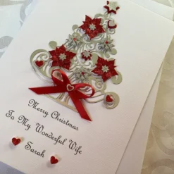 Christmas Card Personalised Handmade With Gift Box Wife Daughter Granddaughter -Christmas Homeware & Accessories Shop featureditemlargei 2548
