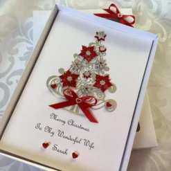 Christmas Card Personalised Handmade With Gift Box Wife Daughter Granddaughter -Christmas Homeware & Accessories Shop featureditemlargei 2555