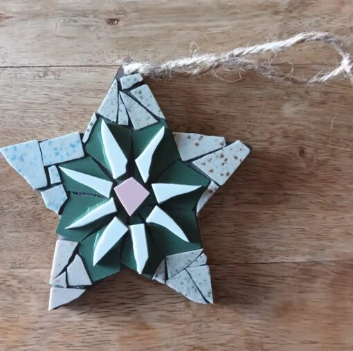 Star Mosaic Christmas Hanging Decoration