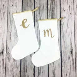 Christmas White & Gold Glitter Letter Family Stocking- Bulk Discount! -Christmas Homeware & Accessories Shop featureditemlargei 267
