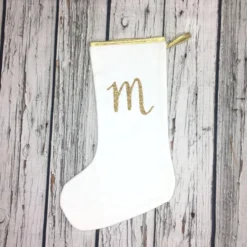Christmas White & Gold Glitter Letter Family Stocking- Bulk Discount! -Christmas Homeware & Accessories Shop featureditemlargei 268